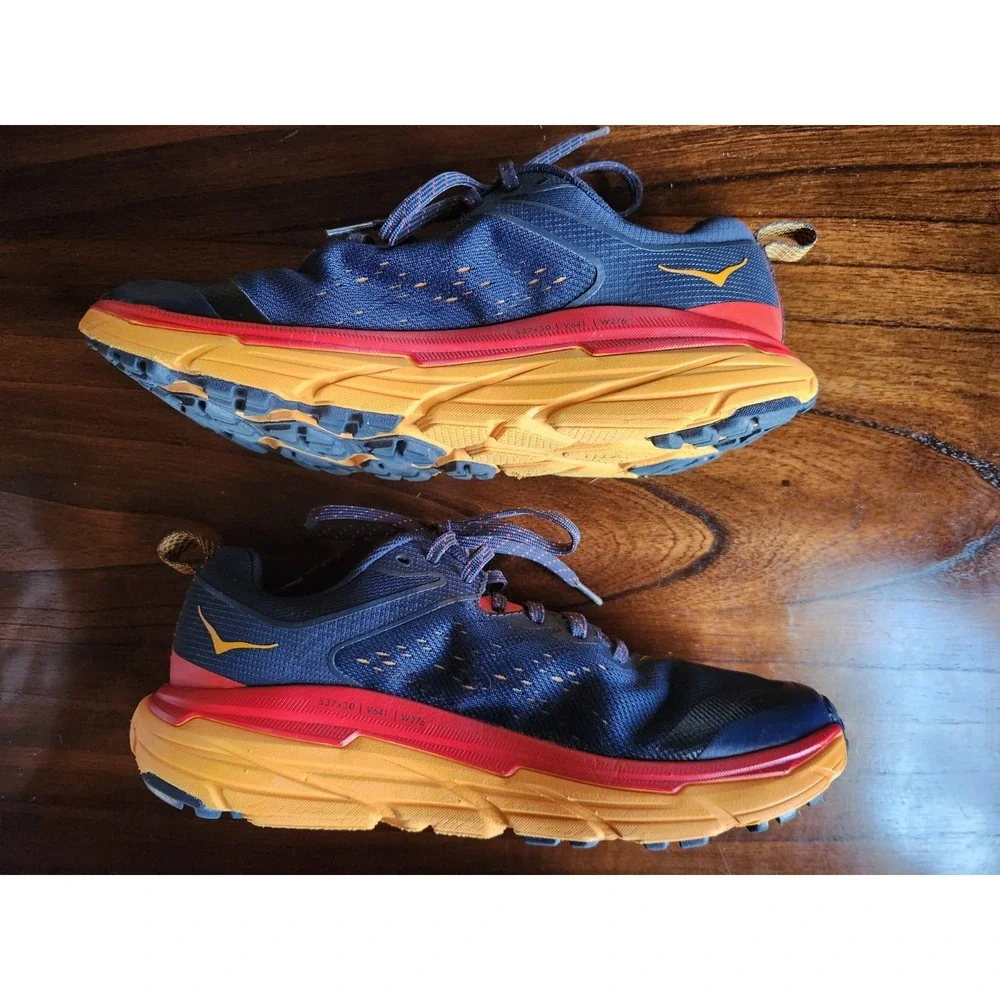 Sz 8D Mens HOKA ONE Challenger ATR 6 Outer Space Radient Yellow Running Shoes